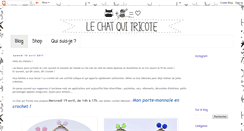 Desktop Screenshot of lechatquitricote.com